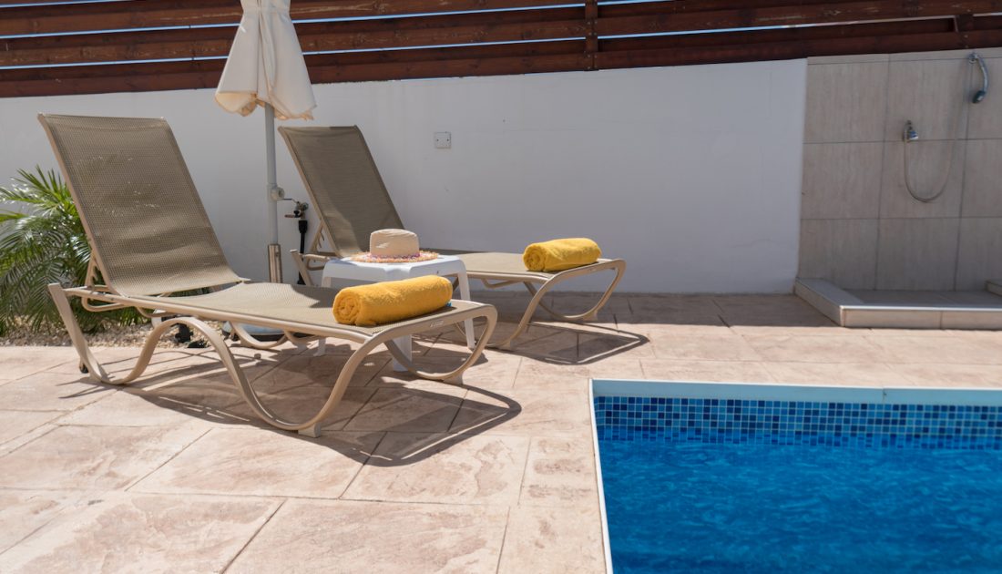 Sunbeds in Cyprus Villas