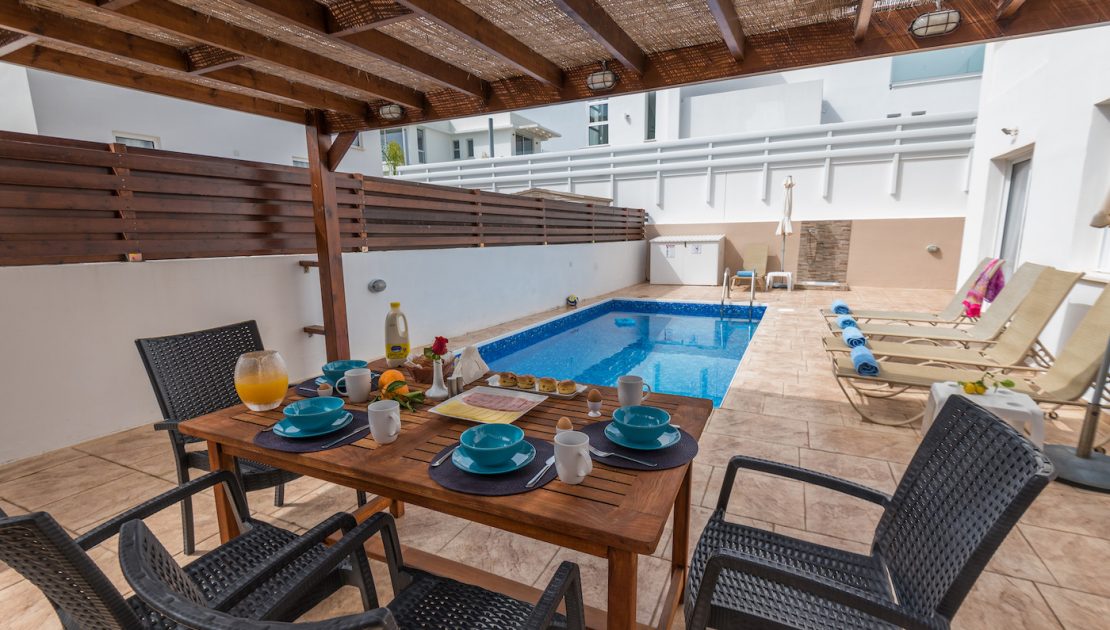 Pool Side in Cyprus Villas